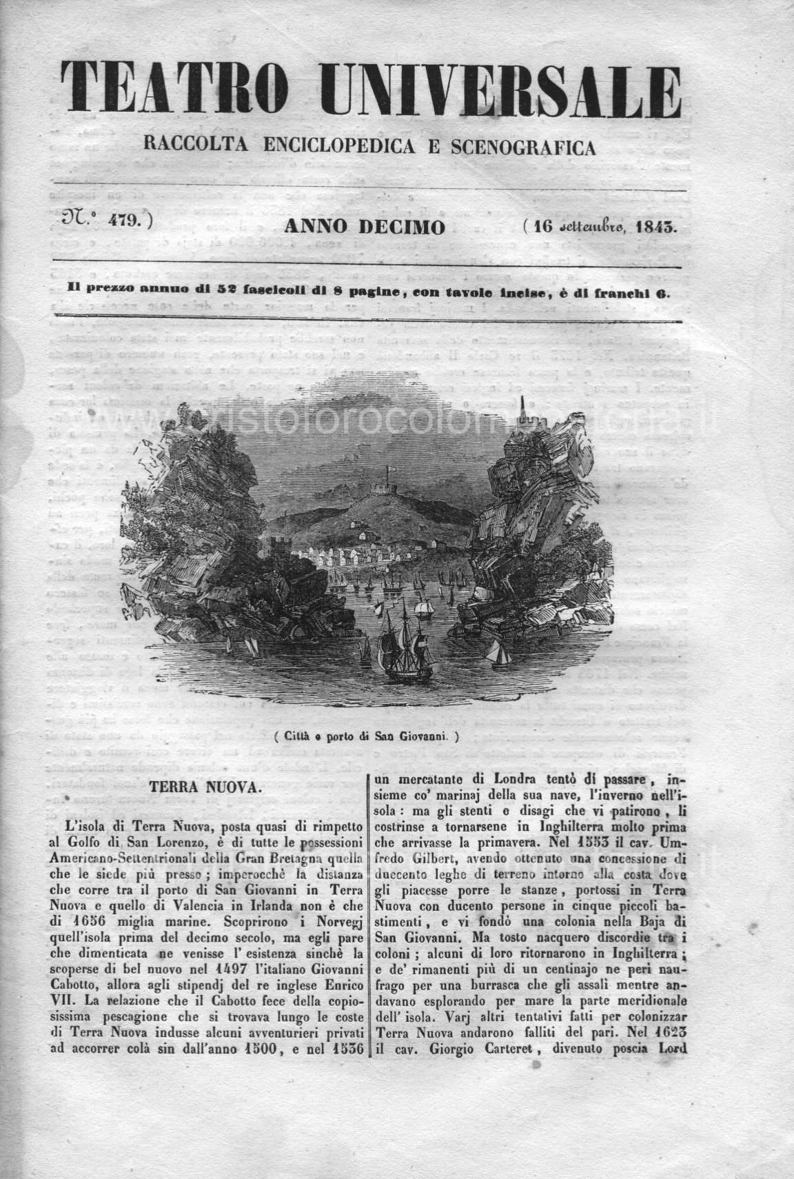 Teatro Universale ... 1843